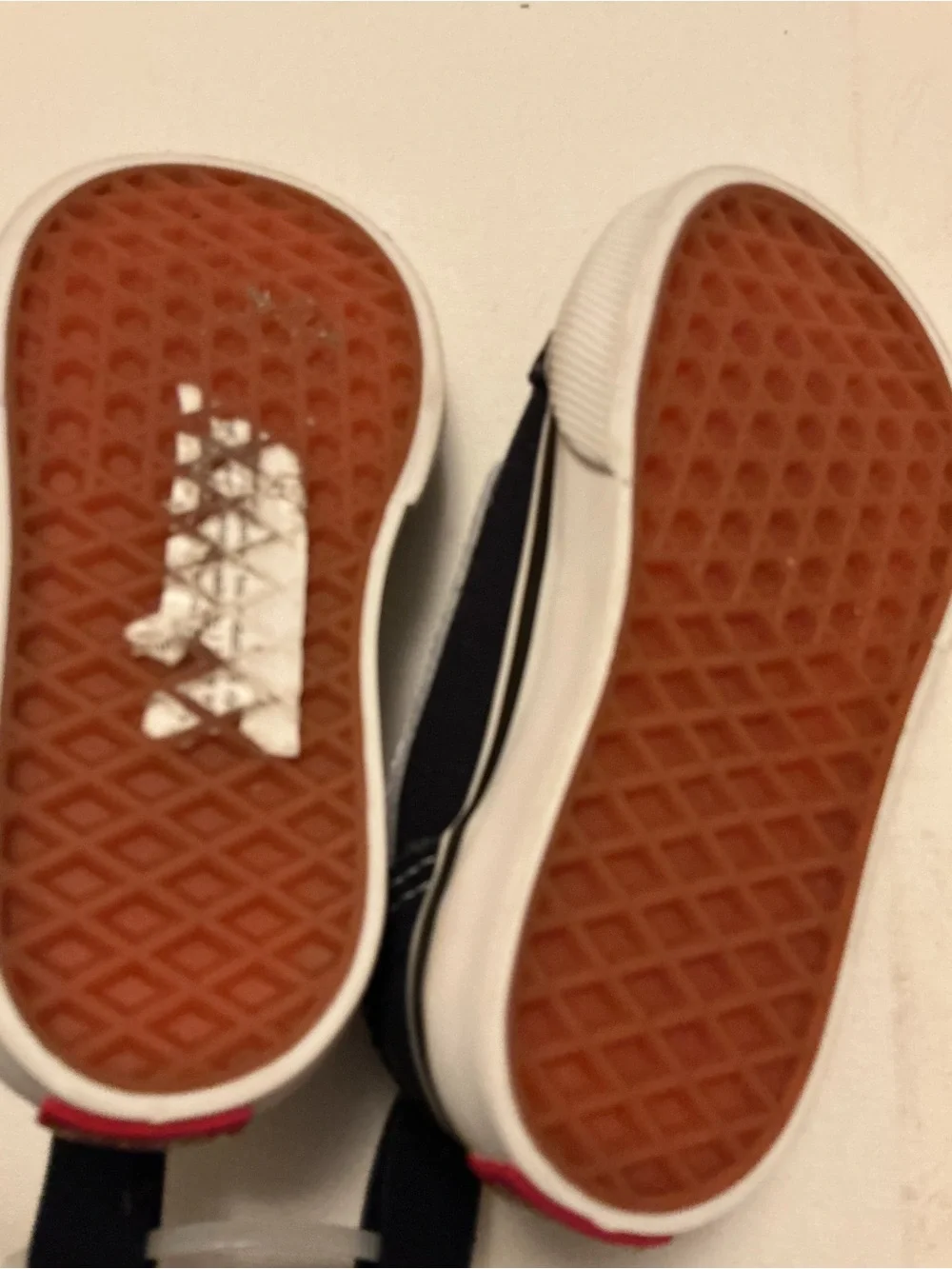 Vans Kids Navy and White Low-Top Sneakers